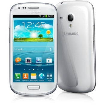 Telefon Mobil Samsung Galaxy S3 Mini i8190 White 4" 480 x 800 Super AMOLED Cortex A9 Dual Core 1.0GHz memorie interna 8GB Android v4.1 GT-I8190NMWRO