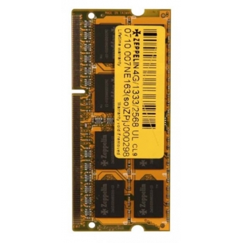 Memorie RAM Laptop SO-DIMM Zeppelin 2GB DDR3 1333MHz ZE-SD3-2G1333