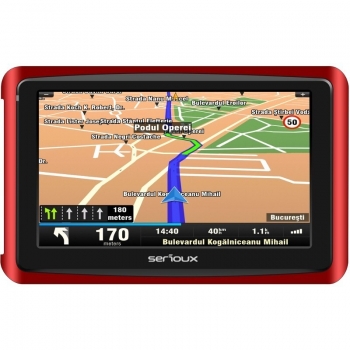 Navigator GPS Serioux GlobalTrotter GT500 + Harta full europa Mireo Don t Panic + Actualizari pe viata a hartilor