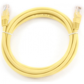 Patch cord UTP Gembird cat. 5E 2m galben PP12-2M/Y