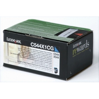 Cartus Toner Lexmark C544X1CG Cyan Extra High Yield Return Program 4000 pagini for C544, X544, C546, X546, X548