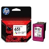 HP 651 Tri-colour Ink Cartridge (~300 pag) C2P11AE