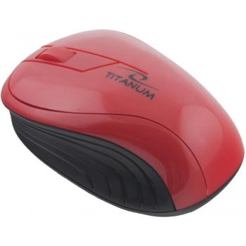 TITANUM Wireless Optical Mouse 3D TM115R NEON | 2.4 GHz | 1000 DPI | Red TM115R - 5901299904831