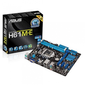 Placa de baza Asus H61M-E Socket 1155 Chipset Intel H61 2xDIMM DDR3 1x PCI-E x16 3.0 1x PCI-E x1 VGA MicroATX
