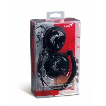 Casti Genius HS-410F cu microfon si control de volum Black 31710050101