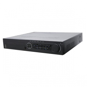 Hikvision NVR DS-7716NI-E4/16P, 100Mbps Bit Rate Input Max(up to 16-ch IP video), 4 SATA Interfaces, 16 independent PoE network interfaces, alarm I/O: 16/4, 1.5U case,19"