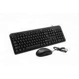 WIRED KIT SPACER USB QWERTY multimedia keyboard + optical mouse combo