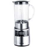 Blender de masa Heinner HBL-1000XMC, putere maxima: 1000W, display LCD, 5 viteze + functie Pulse, bol din sticla: 1.5L, panou de control electronic, sistem de siguranta, functie zdrobire gheata, cutit din inox detasabil, design inox, picioruse anti-alunec