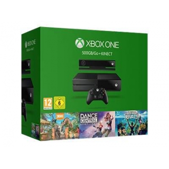 XBOX ONE 500 GB INKL KINECT ZOO TYCOON SPORTS DANCE CENTRAL IN