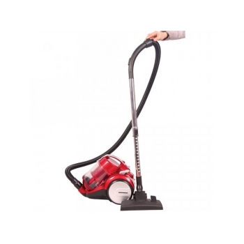 Aspirator Heinner HVC-M1400RD, putere 1400W, putere absorbtie 245W, recipient praf: 2.2 l, variator putere, 2 accesorii: pentru spatii inguste si perie de praf, tija telescopica din metal, cablu alimentare 5m, culoare: rosu