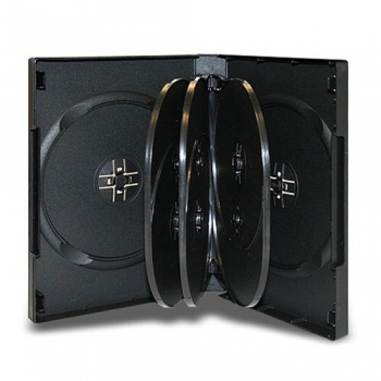 DVD CASE 27MM BLACK FOR 8DISK OEM-LS-MDVD27-018