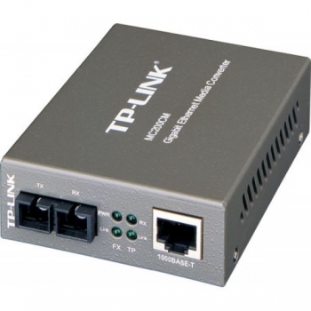Convertor Media TP-LINK MC200CM RJ45 1000M la fibra SC multi-mode 1000M, Full-duplex, pana la 550m, montabil in sasiu