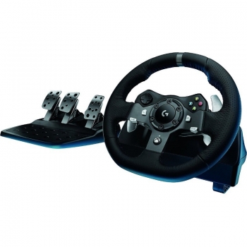 Model : G920 Driving Force Racing Wheel, Tip produs : Volan Gaming compatibil PS3, PS4, PC, Caracteristici : Wheel Height: 270 mm Width: 260 mm Length: 278 mm Weight without cables: 2.25 kg; Pedal Height: 167 mm Width: 428.5 mm Depth: 311 mm Weight witho