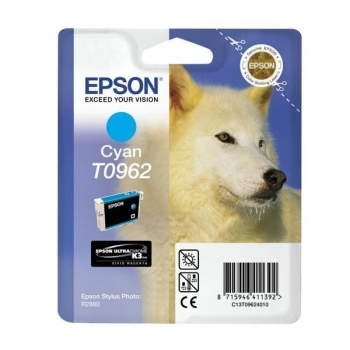 Cartus Cerneala Epson T0962 Cyan 11.4ml for Stylus Photo R2880 C13T09624010