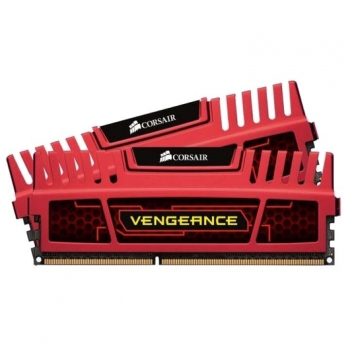 Memorie RAM Corsair Vengeance Red KIT 2x4GB DDR3 1600MHz CL9 CMZ8GX3M2A1600C9R
