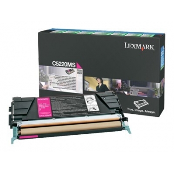 Cartus Toner Lexmark C5220MS Magenta 3000 pagini for C522N, C524, C524DN, C524DTN, C524N, C530DN, C532DN, C532N, C534DN, C534DTN, C534N