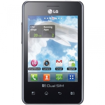 Telefon Mobil LG Optimus L3 E405 Black Dual SIM 3.2" 240 x 320 Cortex A5 800 MHz memorie interna 1GB Camera Foto 3.15 MPx Android v2.3.6 LGE405BLK