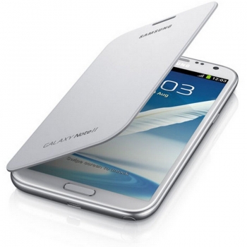 Husa Samsung Flip Cover pentru N7100 Galaxy Note II White EFC-1J9FWEGSTD