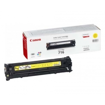 Cartus Toner Canon CRG-716Y Yellow 1500 Pagini for LBP 5050, LBP 5050N, MF 8030CN, MF 8050CN CR1977B002AA