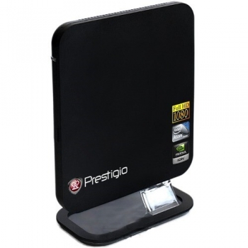 Sistem Desktop Prestigio Ion Nettop Super Slim 230 Intel Atom 230 1.6 GHz RAM 2 GB DDR2 HDD 250 GB nVidia GeForce 9400M ION_PC_011BKU