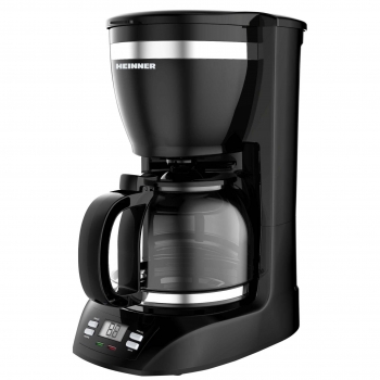 Cafetiera Heinner Savory 1100D 900W functie mentinere cafea calda, mecanism anti-picurare, cana de sticla 1.5L negru HCM-1100D