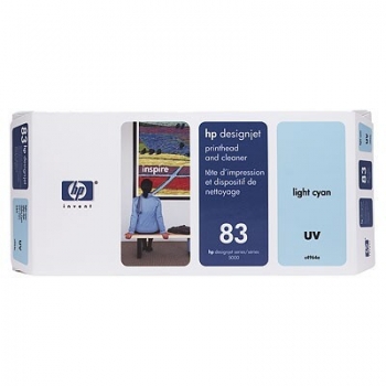 Cap Printare & Cleaner HP Nr. 83 UV Light Cyan for Designjet 5000/UV, 5500 42', 5500 60', 5500 PS 42', 5500 PS 60', 5500 PS UV 42', 5500 PS UV 60', 5500 UV 42', 5500 UV 60', 5500MFP A0 C4964A