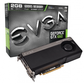 Placa Video EVGA nVidia GeForce GTX 660 2GB GDDR5 192bit PCI-E x16 3.0 HDMI 2x DVI DisplayPort 02G-P4-2660-KR