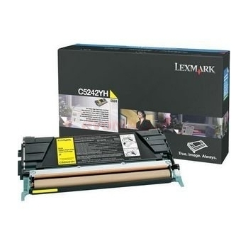 Cartus Toner Lexmark C5242YH Yellow High Yield 5000 pagini for C524, C524DN, C524DTN, C524N, C532DN, C532N