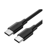 CABLU alimentare si date Ugreen, US286, Fast Charging Data Cable pt. smartphone, USB Type-C la USB Type-C 60W/3A, nickel plating, PVC, 1.5m, negru 50998