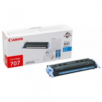 Cartus Toner Canon CRG-707C Cyan 2000 Pagini for LBP 5000, LBP 5100 CR9423A004AA