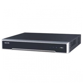 Hikvision NVR DS-7632NI-I2, 32Ch, 12 MP/8 MP/6 MP/5 MP/4 MP/3 MP/1080p/UXGA/720p/VGA/4CIF/DCIF/2CIF /CIF/QCIF HDMI, 1-ch, RCA (Linear, 1 KÎ©), H.265/H.264/MPEG4, 2 SATA interfaces for 2HDDs, Up to 6TB capacity for each HDD,1 RJ-45 10/100/1000 Mbps self-