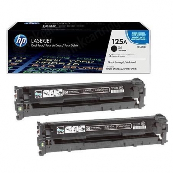 Pachet Cartus Toner HP Nr. 125A Black 2 Bucati 2x 2200 Pagini for Color LaserJet CM1312, CM1312NFI, CP1215, CP1515N, CP1518 CB540AD