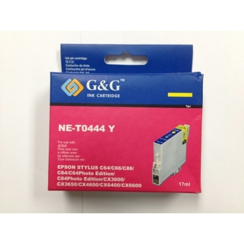 Cartus Cerneala Compatibil G&G NE-T0444 Yellow 17ml for Epson Stylus CX3600, CX3650, C64, C66, C84, C86, CX6400, CX6600