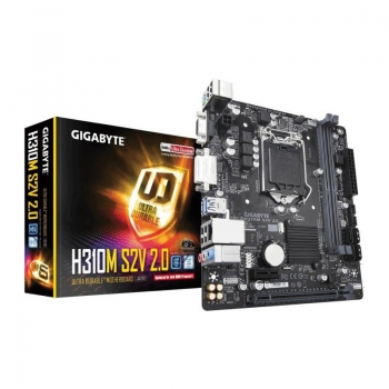 Placa de baza Gigabyte H310M S2V Socket 1151v2 Intel H310 2.0 2x DDR4 VGA DVI USB 3.0