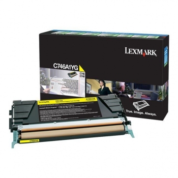 Cartus Toner Lexmark C746A1YG Yellow Return Program 7000 Pagini for C746, C748