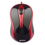 Mouse A4Tech N-350 V-Track 3 Butoane USB Black/Red N-350-2