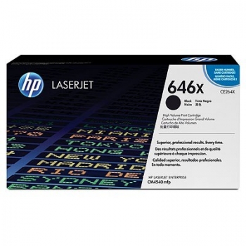 Cartus Toner HP Nr. 646X Black 17000 Pagini for Color LaserJet CM4540 MFP, CM4540F MFP, CM4540FSKM MFP CE264X