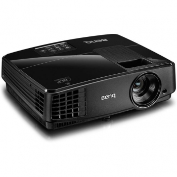 Proiector BENQ MX507, DLP 3D, XGA 1024 x 768, 3200 lumeni, High Contrast Ratio 13.000:1, lampa 10.000 ore (SmartEco), 1.8 kg, boxe 2W, Brilliant color, D-sub/ RCA/ S-video/ USB/ RS232, meniu lb. RO, culoare negru