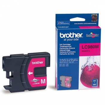 Cartus Cerneala Brother LC980M Magenta capacitate 260 pagini for Brother DCP-145C, DCP-165C, DCP-195C, DCP-365CN, DCP-375CW, MFC 250C, MFC 290C, MFC 295CN