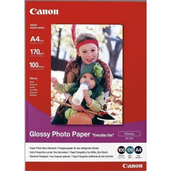 Hartie Foto Canon GP-501 Glossy Dimensiune: A4 Numar coli: 100 BS0775B001AA