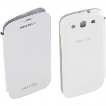 Husa Samsung Flip Cover pentru i9300 Galaxy S III white EFC-1G6FWECSTD