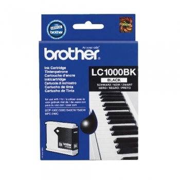Cartus Cerneala Brother LC1000BK Blackcapacitate 500 pagini for Brother FAX 1360, MFC 5460CN, DCP-330C, DCP-357C, DCP-560CN, DCP-770CW, MFC-440CN, MFC-465CN