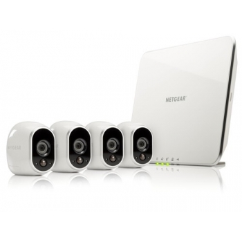 ARLO 4 x HD Camera WiFi + Smart Home Base Day/Night In/0utdoor (VMS3430)