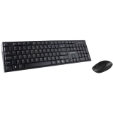 Kit tastatura + mouse Serioux NK9800WR, wireless 2.4GHz, US layout, multimedia, mouse optic 1200dpi, negru, USB, nano receiver