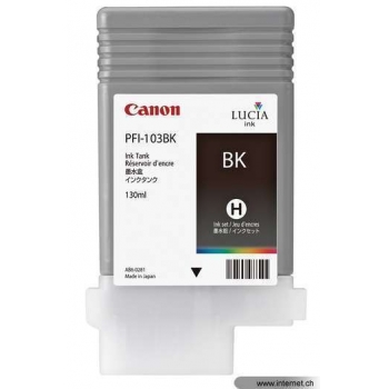 Pigment Ink Tank Canon PFI-103BK Photo Black 130 ml for iPF5100, iPF6100 CF2212B001AA