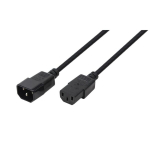 Cablu alimentare LogiLink 1.8m, intrare C14, iesire C13, 10A, testat VDE, black, CP091