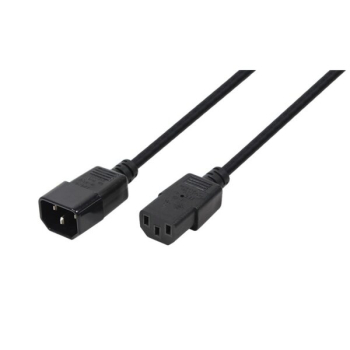 Cablu alimentare LogiLink 1.8m, intrare C14, iesire C13, 10A, testat VDE, black, CP091