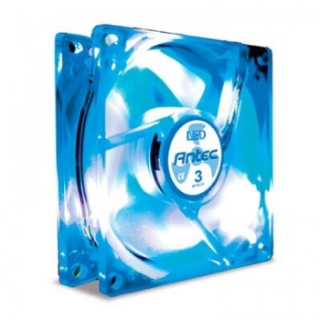 Cooler carcasa Antec TriCool 80mm 2600rpm Blue LED cu controler de turatie