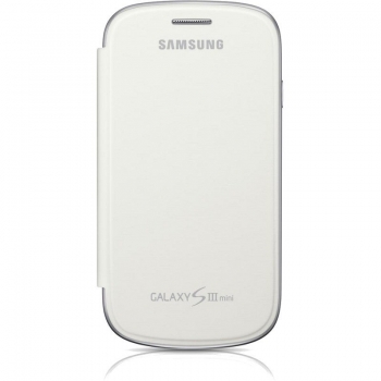 Husa Samsung Flip Cover pentru i8190 Galaxy S III Mini White EFC-1M7FWEGSTD