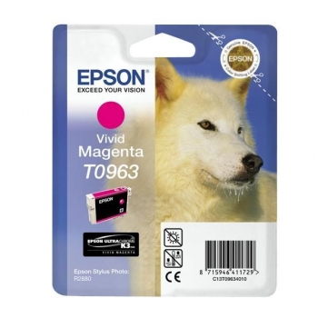 Cartus Cerneala Epson T0963 Vivid Magenta 11.4ml for Stylus Photo R2880 C13T09634010